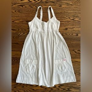 Victoria’s Secret PINK White Cotton Blend Knit Beach Coverup Sz Small